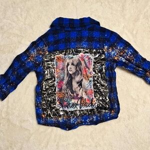 Baby Girl's Upcycled Stevie Nicks flannel
